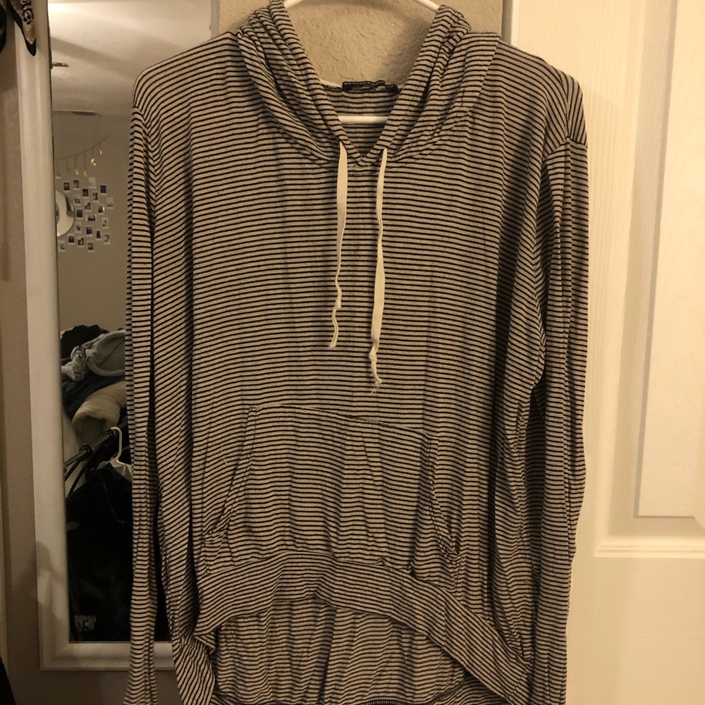 Brandy Melville stripped light weight hoodie